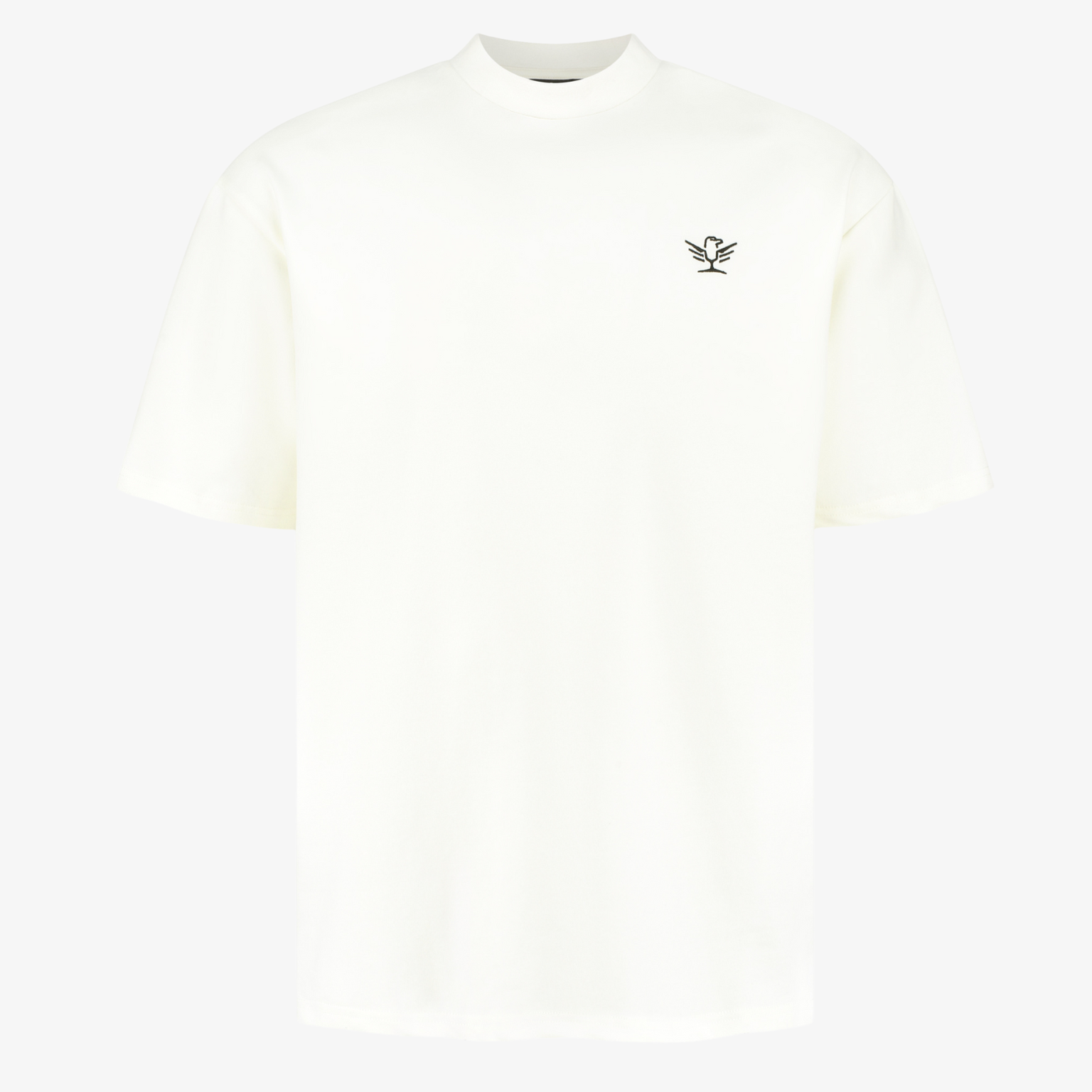 Cream Embroidered Tee
