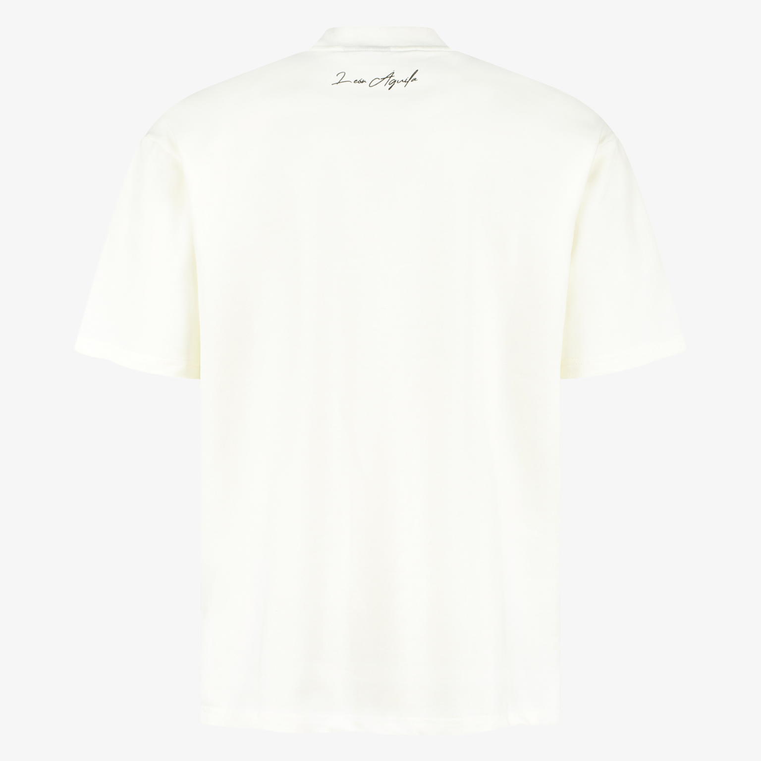 Cream Embroidered Tee