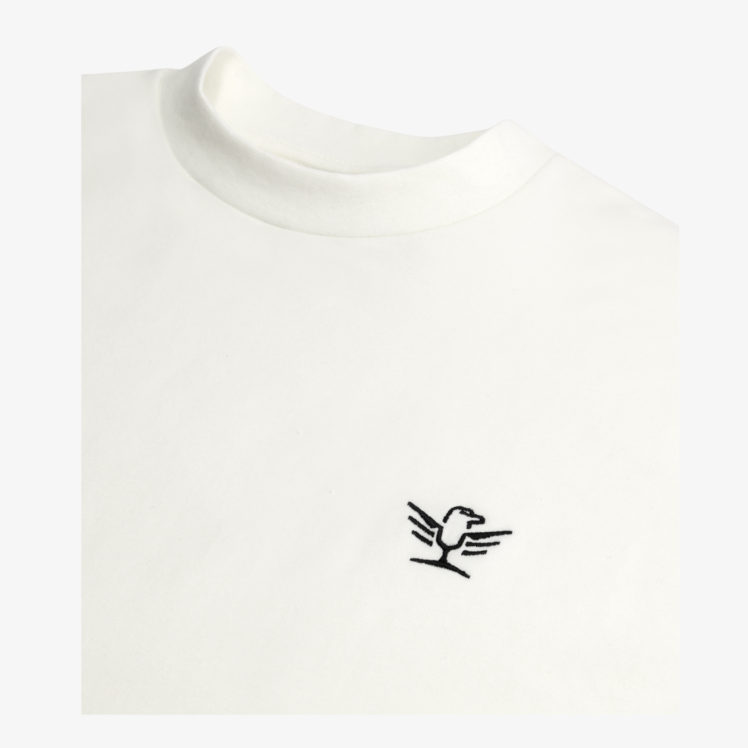 Cream Embroidered Tee