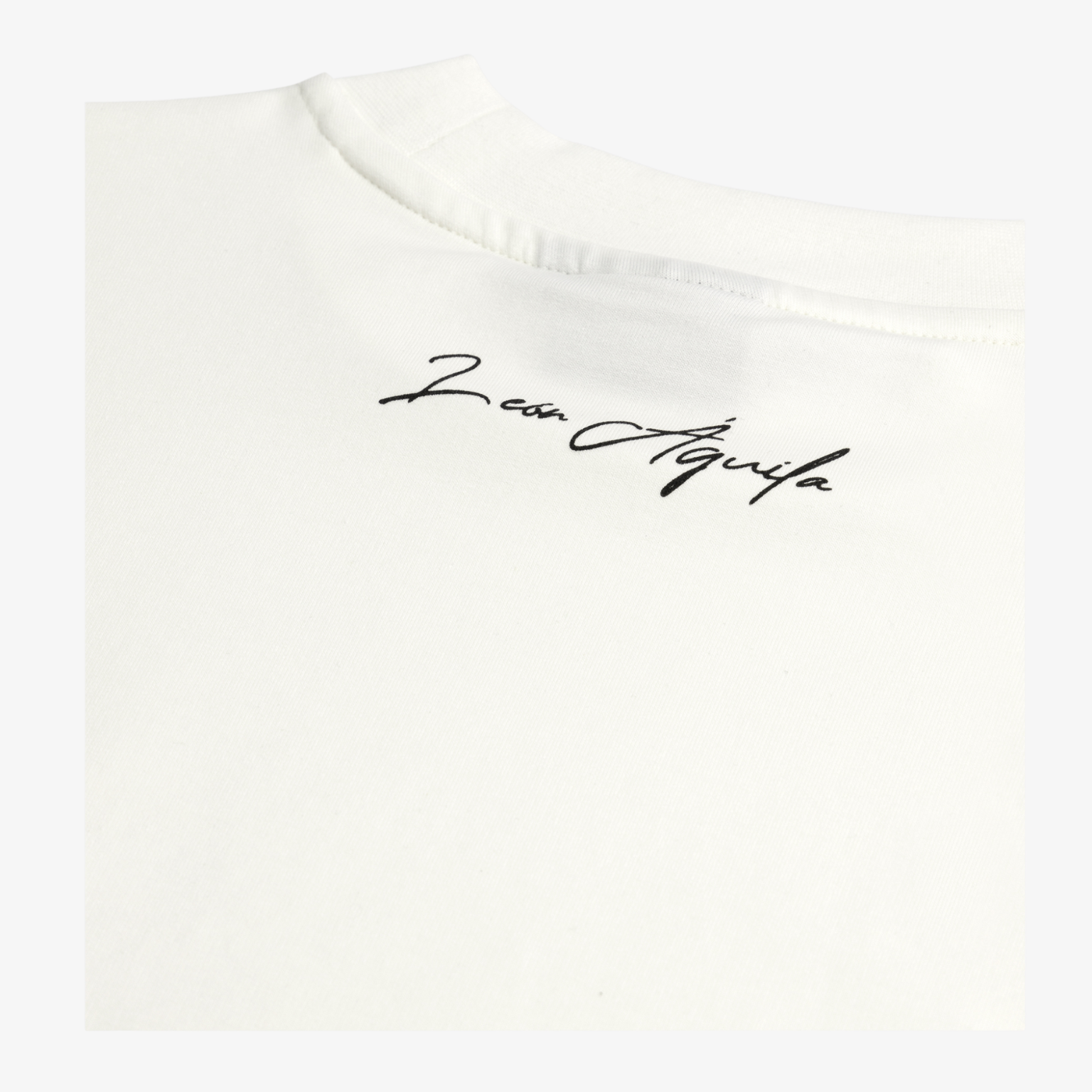 Cream Embroidered Tee