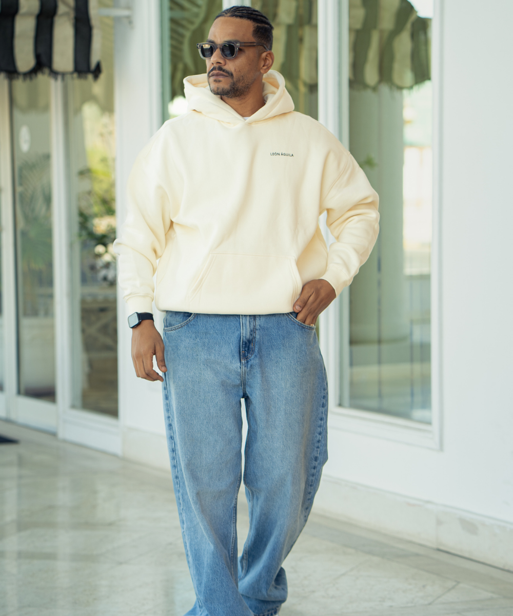 Beige Signature Hoodie