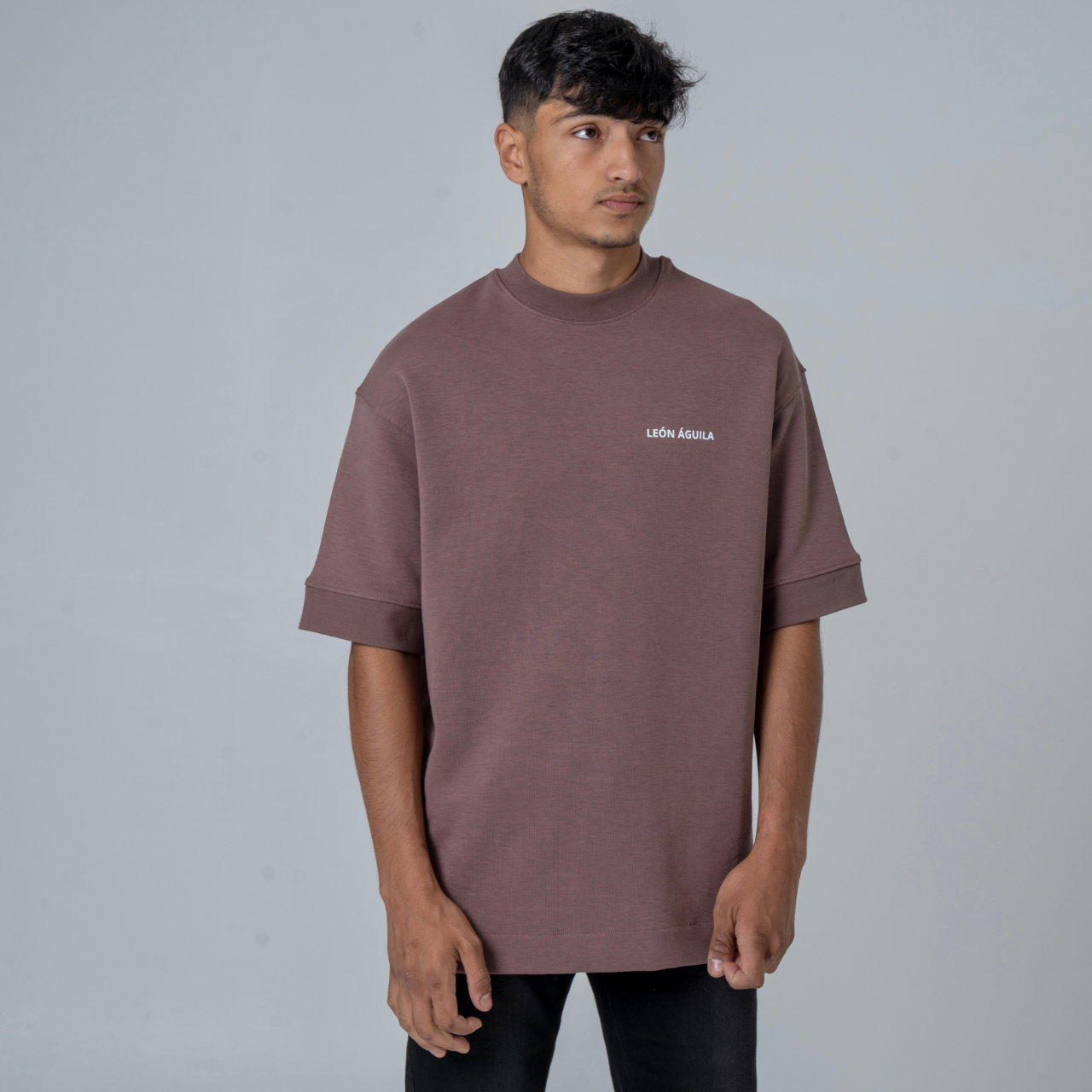 Brown Tee with print