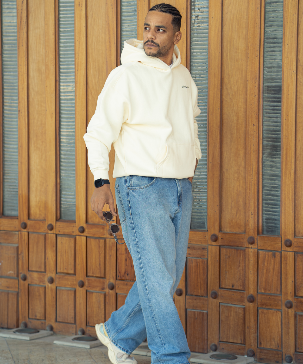 Beige Signature Hoodie