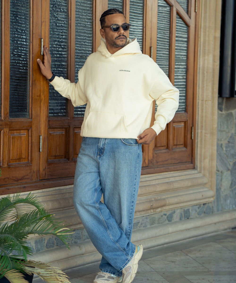 Beige Signature Hoodie