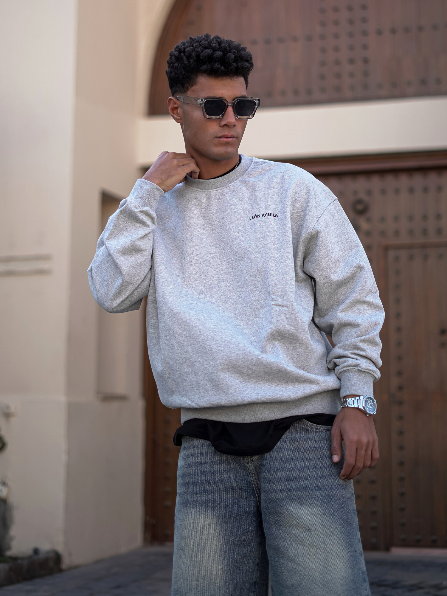 Gray Signature sweater